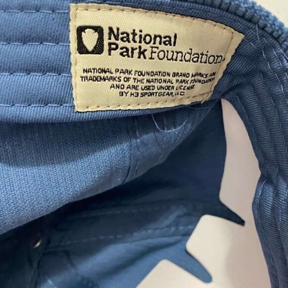 National Parks H3 Headwear Yellowstone Corduroy Baseball Cap Adjustable Blue - Picture 7 of 7